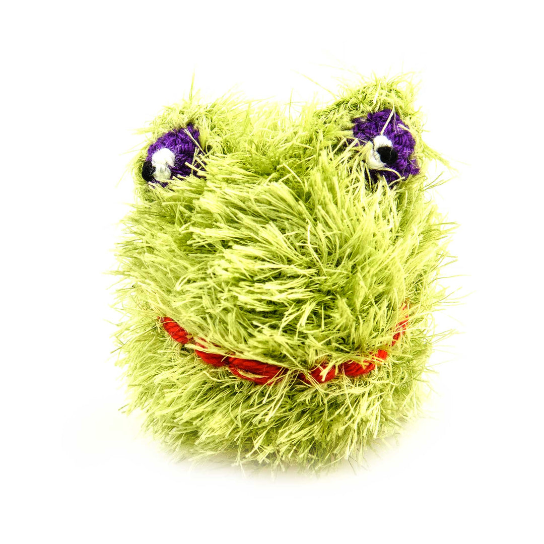 BallHead Frog - Handmade Squeaky Dog Toy