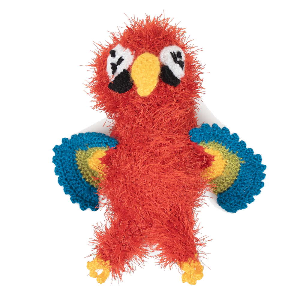 Parrot - Handmade Squeaky Dog Toy