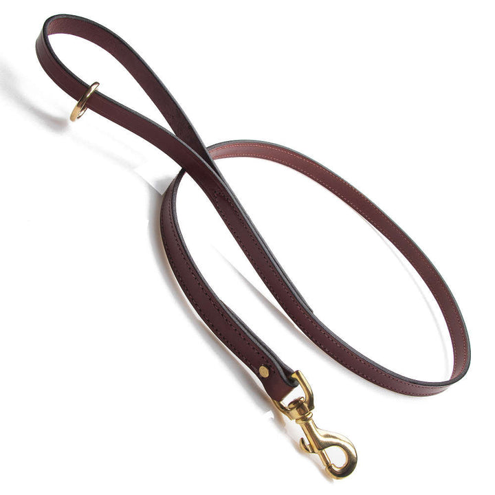 Leather Snap Leash - Chestnut