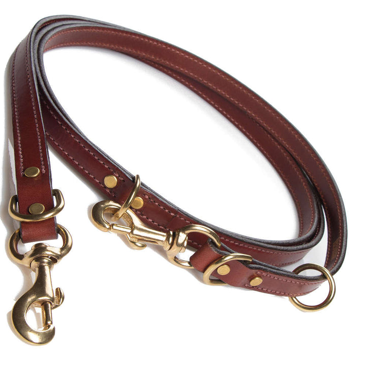 Leather Jaeger Lead - Chestnut