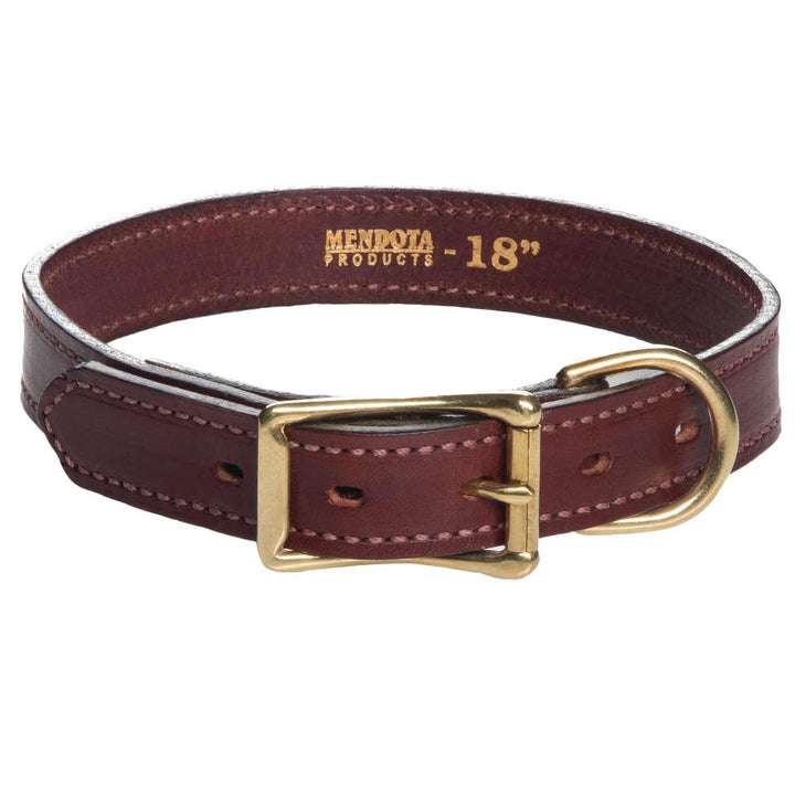 Leather Standard Collar - Chestnut