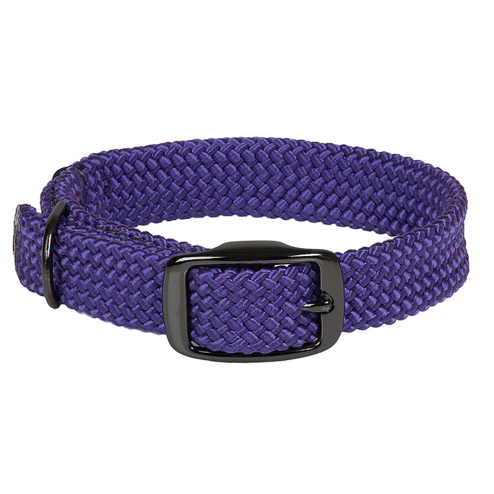 Mendota Double Braid Collar - Black Metallic