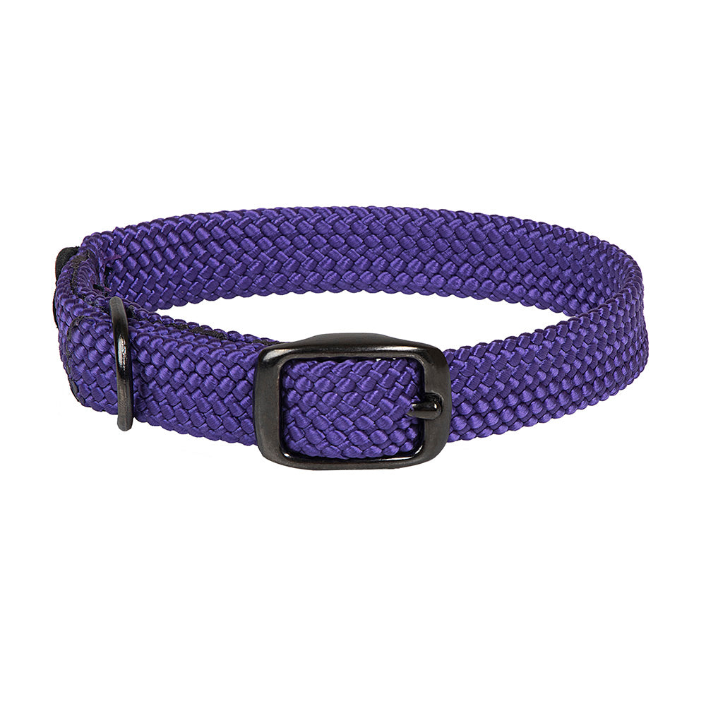 Mendota Double Braid Collar - Black Metallic