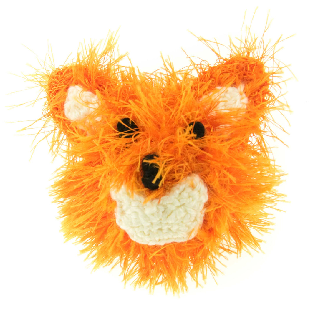 BallHead Fox - Handmade Squeaky Dog Toy