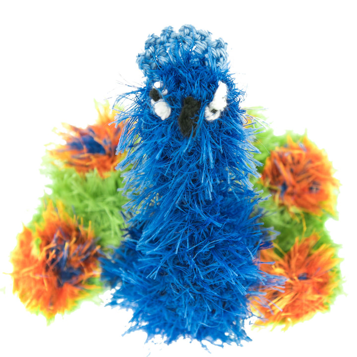 Peacock - Handmade Squeaky Dog Toy