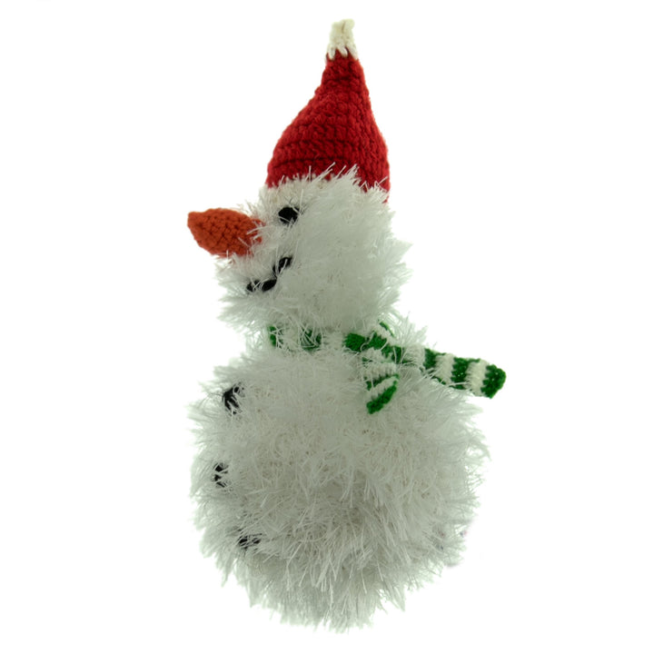 Snowman - Handmade Squeaky Dog Toy